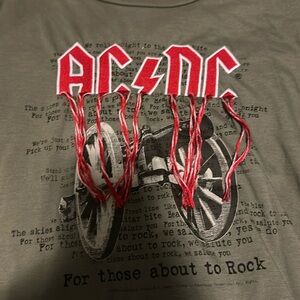 AC/DC fringe tee shirt Vinyl Icons size small